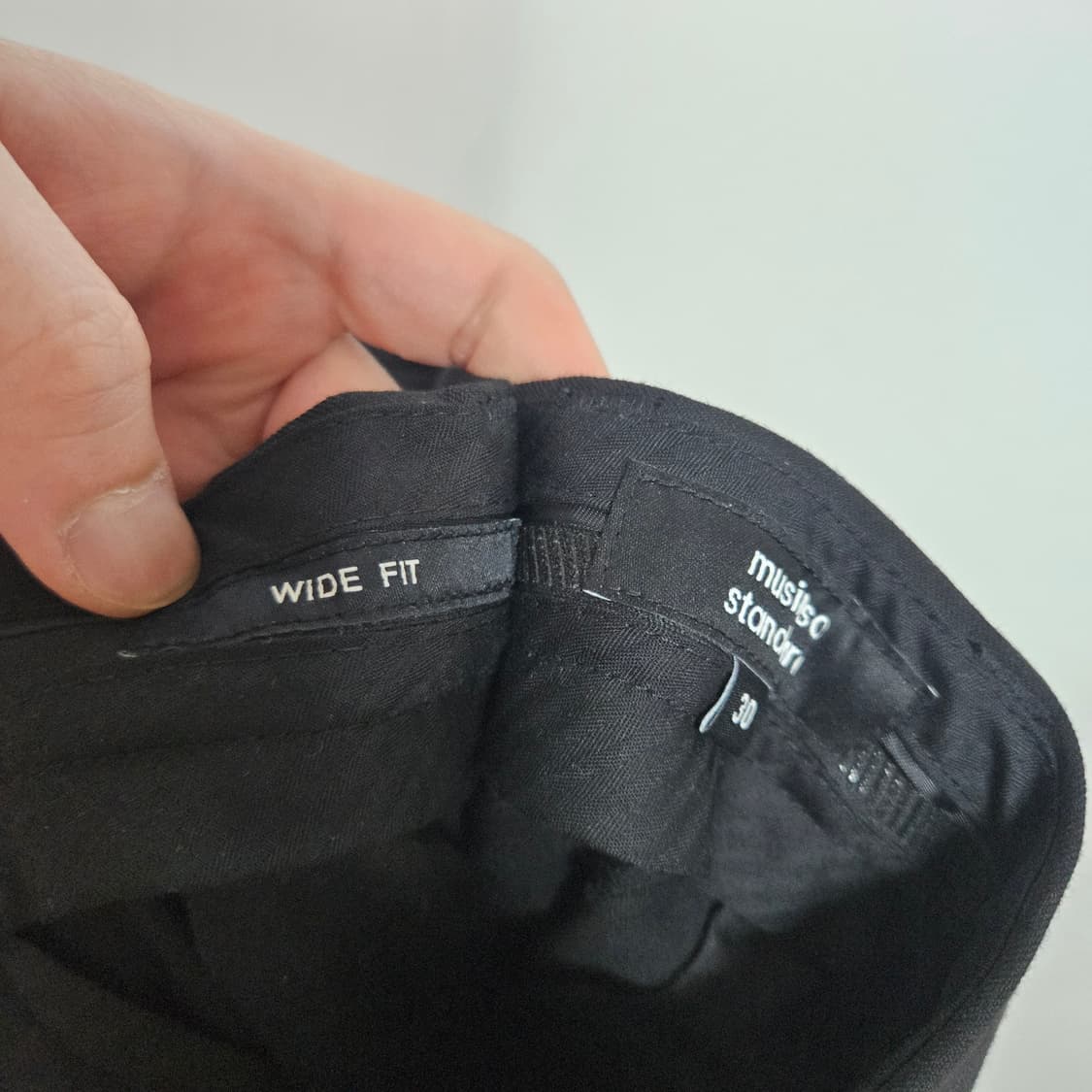 무신사스탠다드 와이드핏 히든밴딩 슬랙스 30 상품이미지4