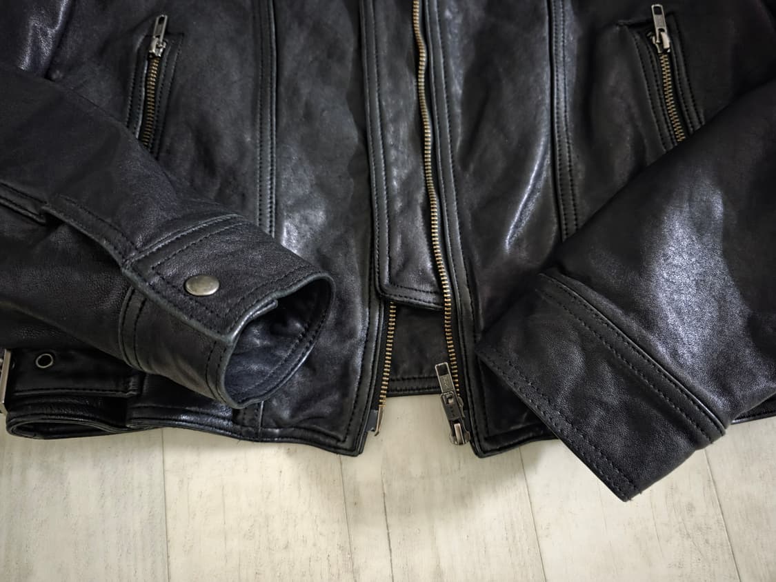 엘무드 1125 나이프 램스킨 레더자켓 블랙 44 상품이미지5