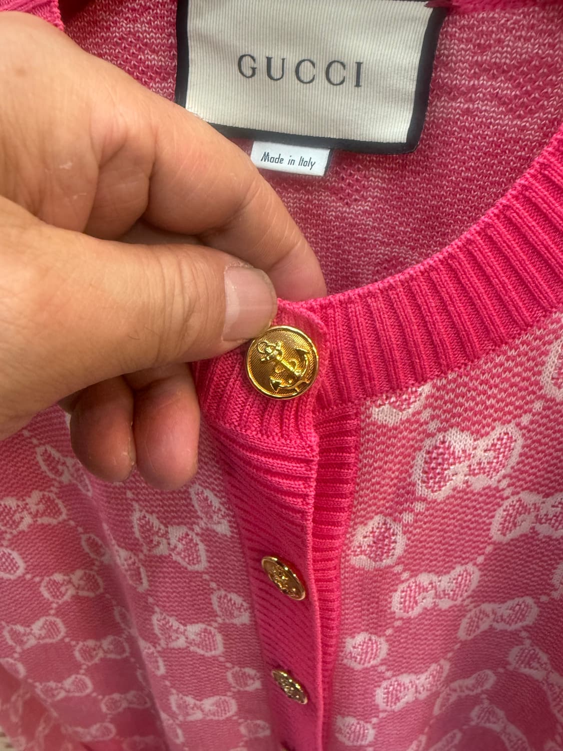 55-66/20ss 정품 구찌 GG로고 자카드 가디건 팝니다 상품이미지3