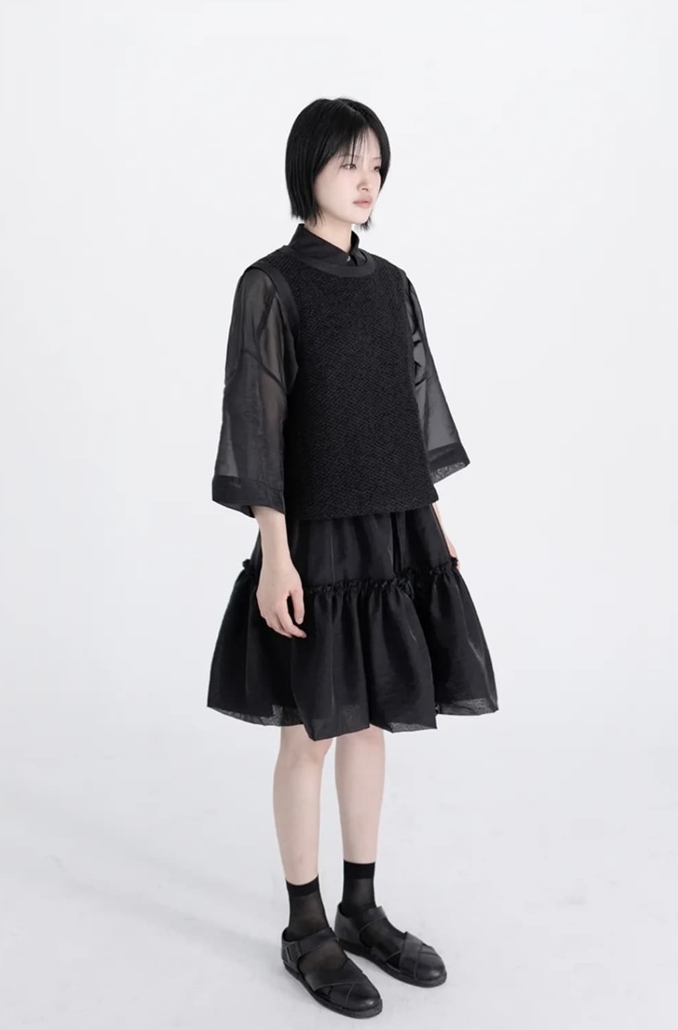 유노이아 스커트 tiered frill short skirt 상품이미지2