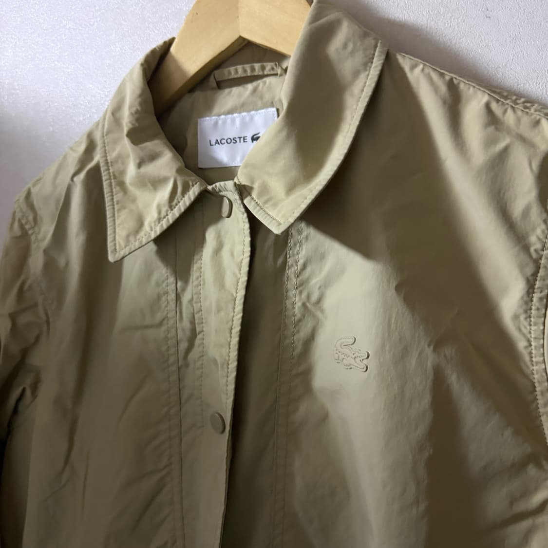 라코스테 여성 로고 트렌치형 점퍼 36 (여성 66정도) 상품이미지2