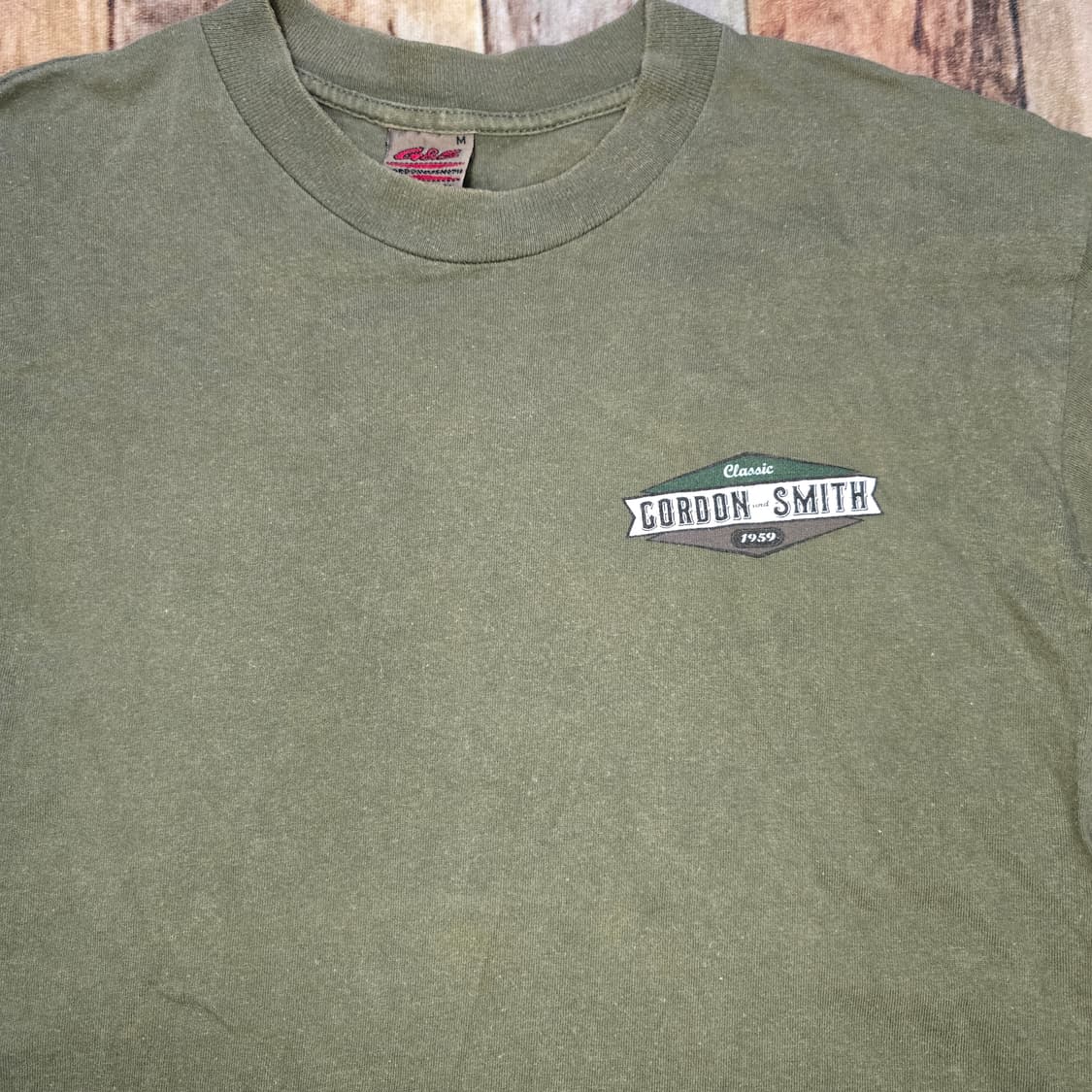 90s Gordon and Smith 싱글스티치 루프휠 티셔츠 M 상품이미지2