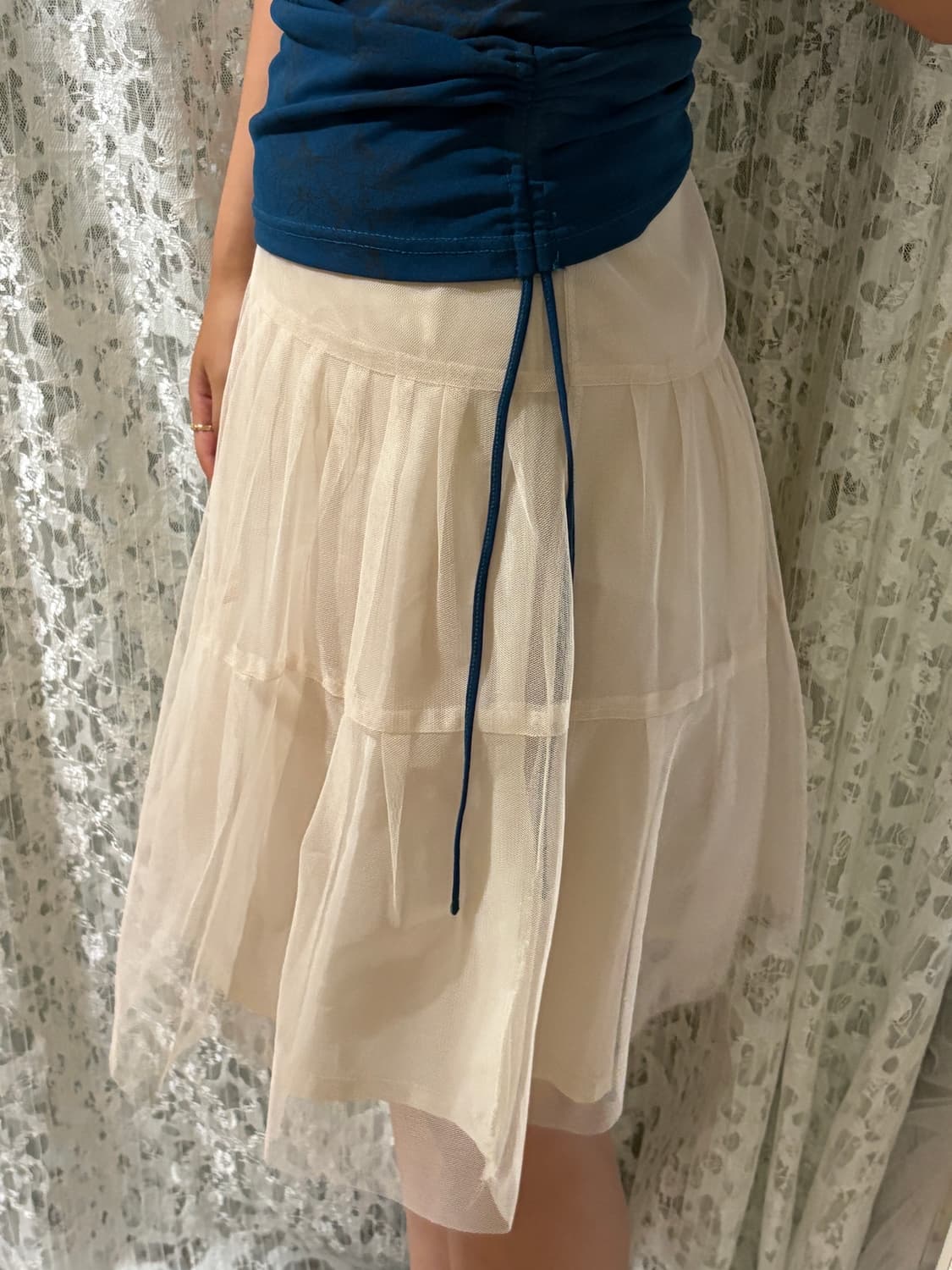 Lace see through skirt 상품이미지5