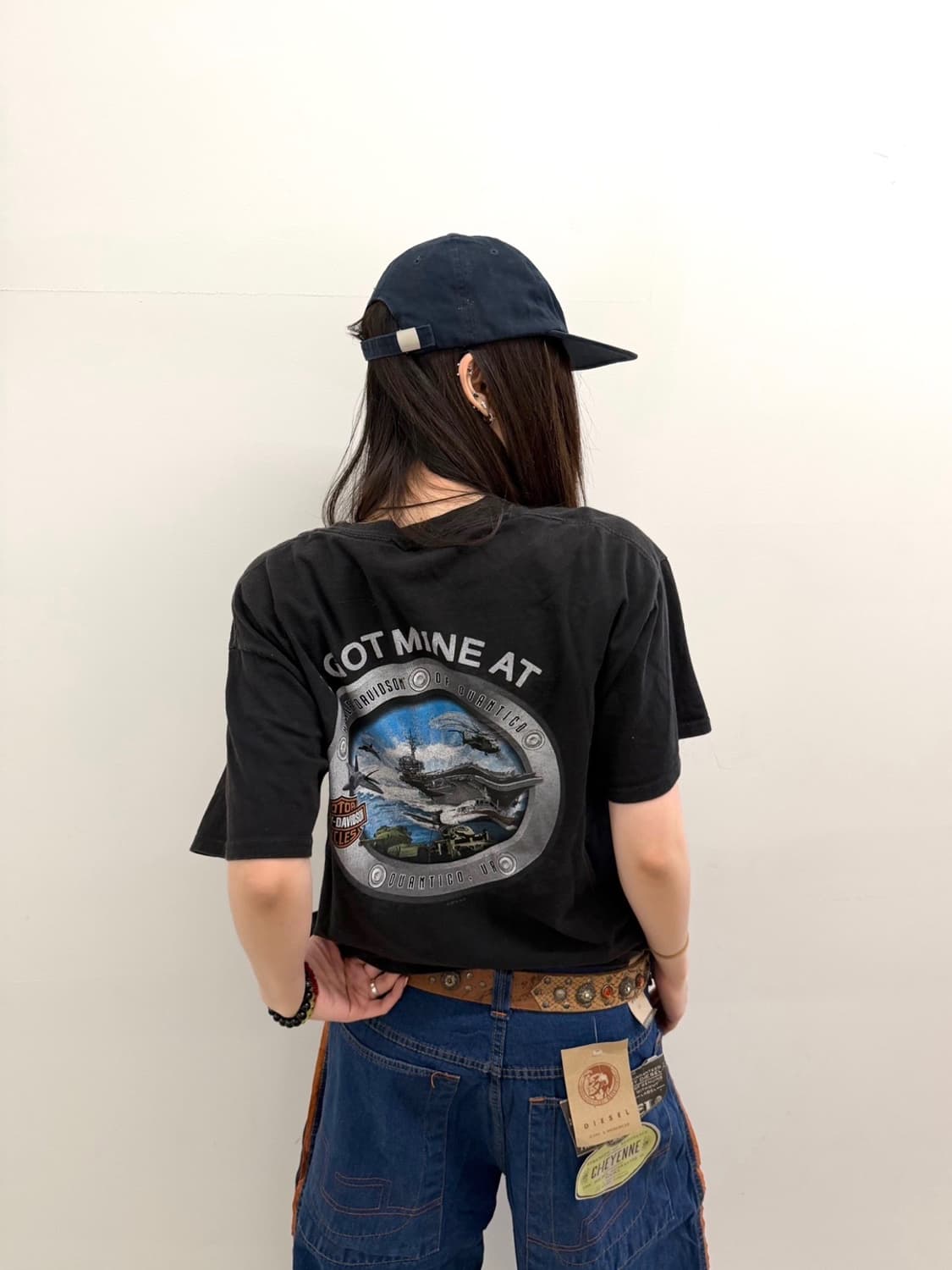 할리데이비슨 로고 반팔 블랙 상품이미지2