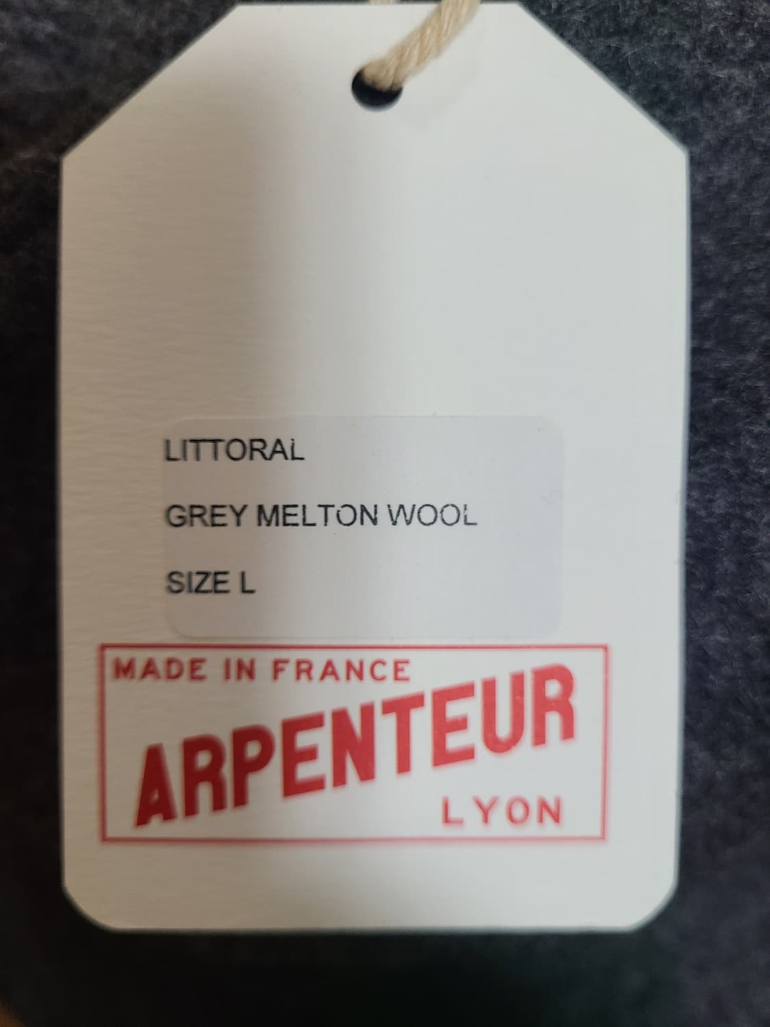 [새상품] 아펜쳐 멜튼 울 6패널 햇 그레이 상품이미지8