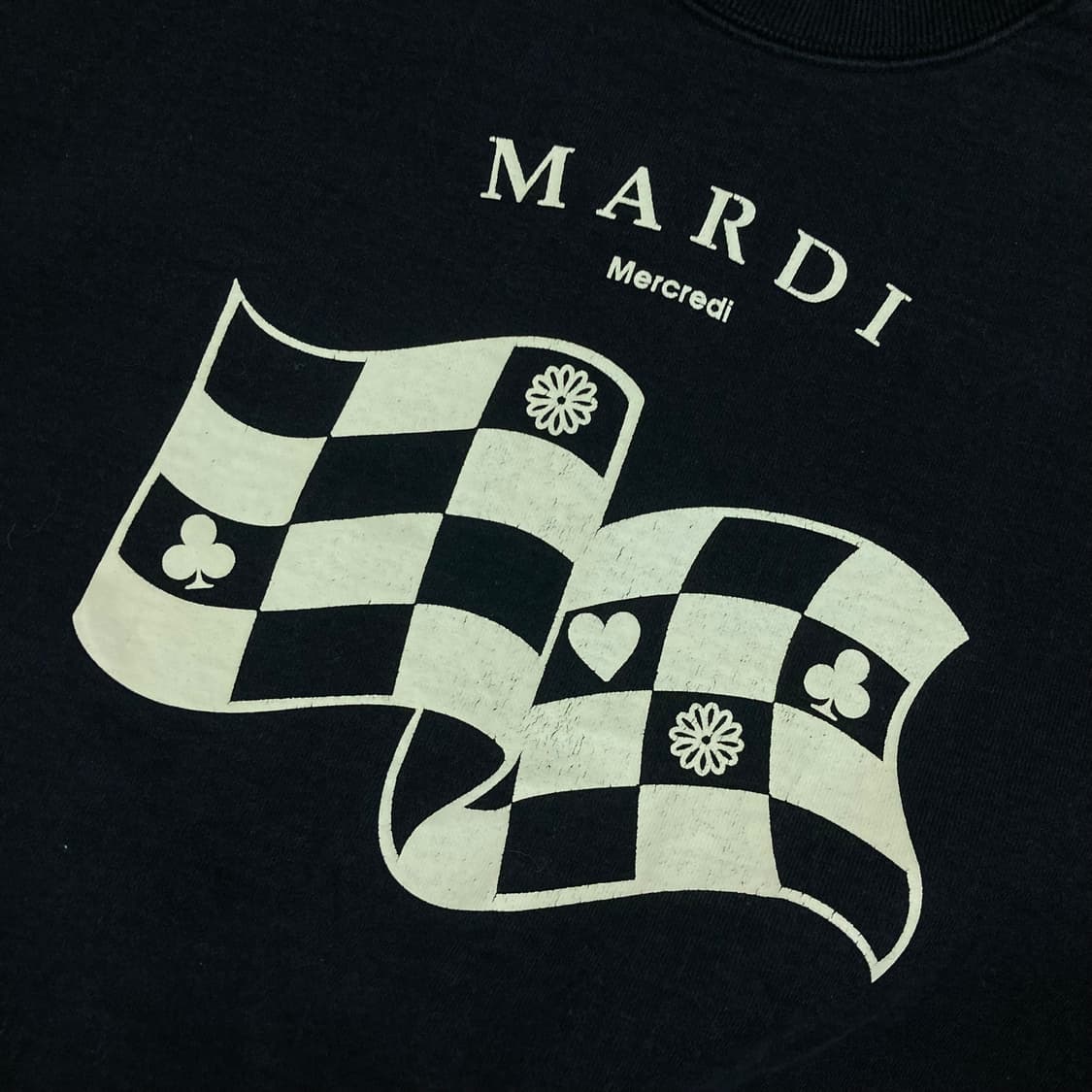 마르디 메크르디 빅로고 블랙 맨투맨 상품이미지2