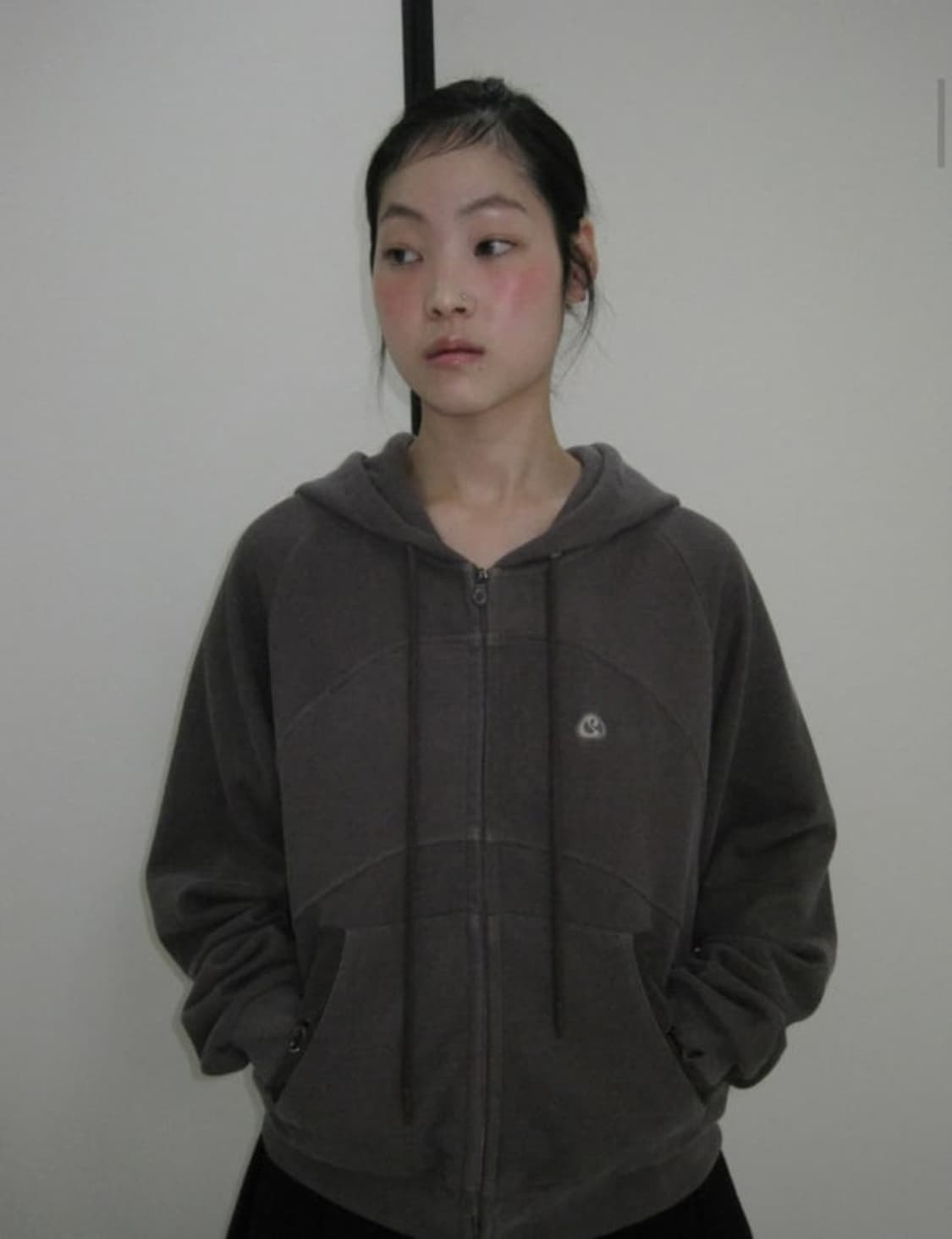코이세이오 후드집업블랙 상품이미지1