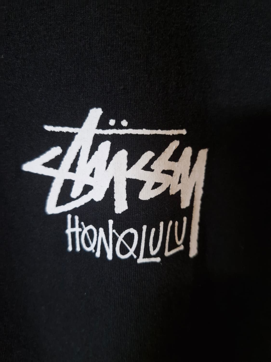 스투시 Honolulu 로고 반팔 블랙 XL 상품이미지3