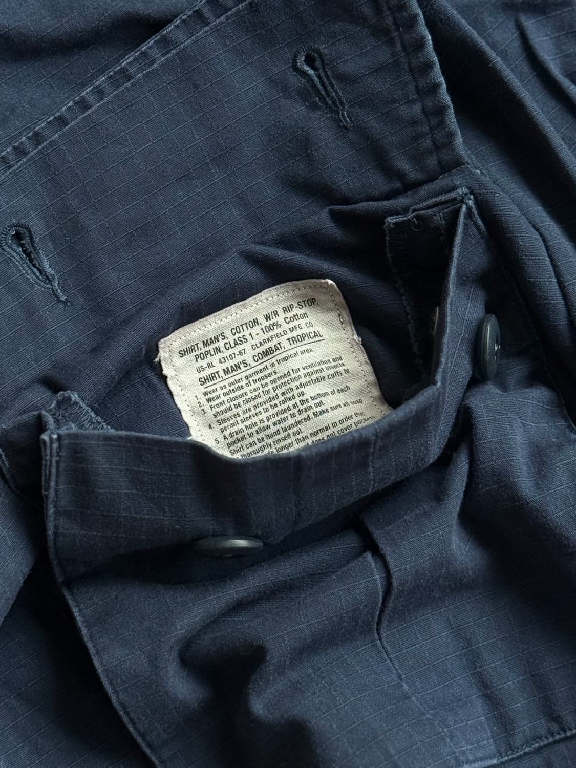 밀리터리 폴로 랄프로렌 정글 퍼티그 립스탑 오버셔츠 M 폴로야상 상품이미지6