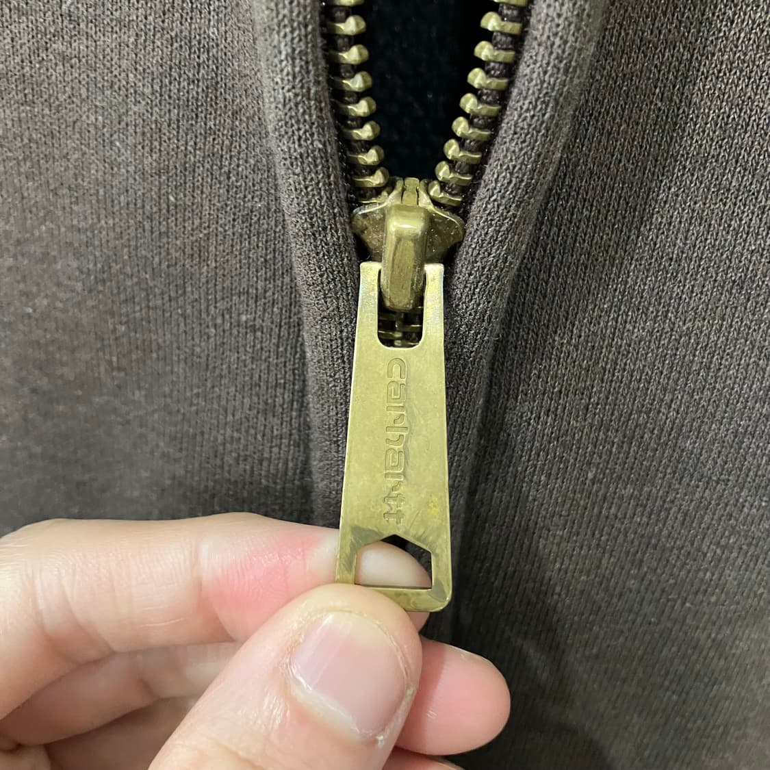 93 칼하트 써멀 후드집업 레인디펜더 브라운 상품이미지6