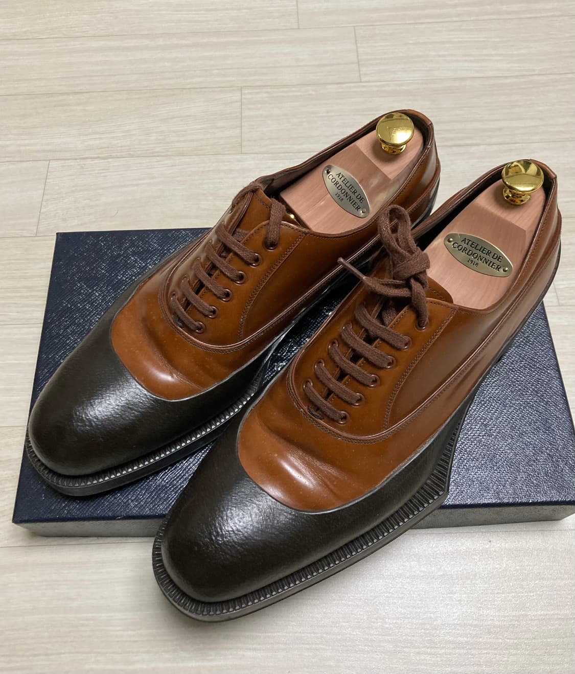 Prada 프라다 브라운 러버딥 러버솔 더비 로퍼  상품이미지1