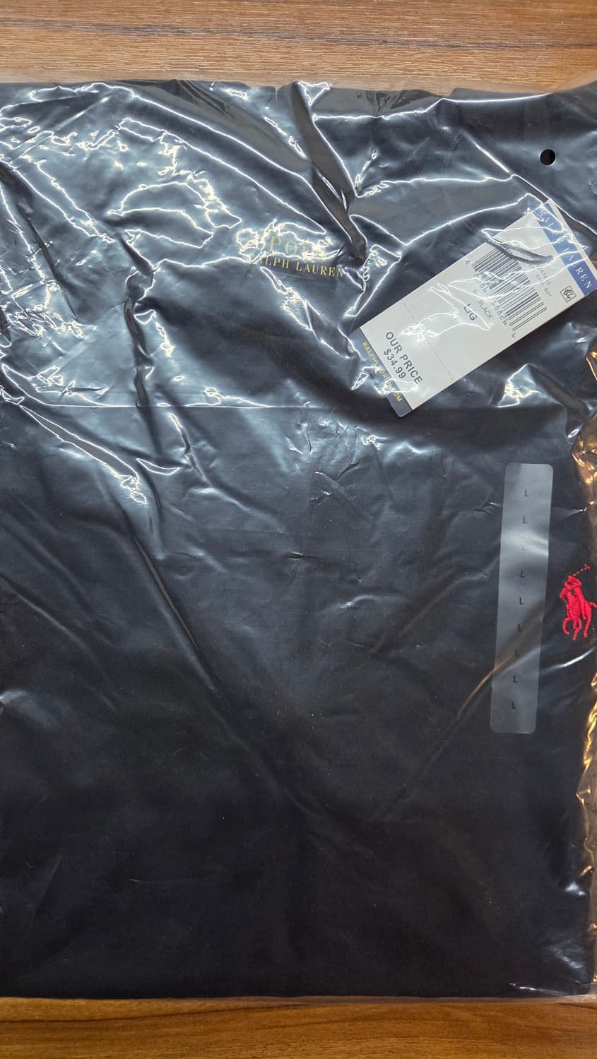 (새상품/정품)폴로 클래식 반팔티 블랙 L 상품이미지1