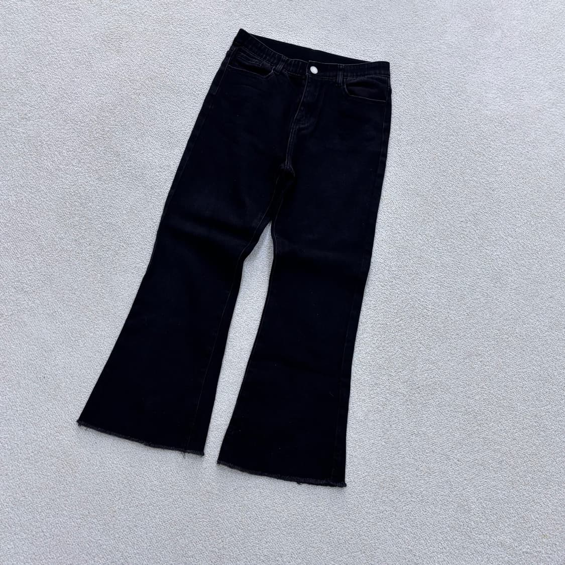 L 빈티지 여성 블랙 부츠컷 데님 팬츠 0414E 상품이미지1