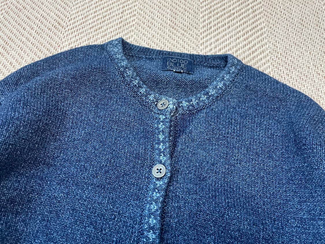 인디고 블루 웍스 버튼 데님 가디건 J03618 상품이미지3