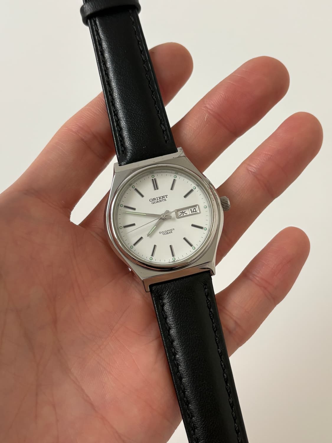 1990s Swimmer White Dial Silver Quartz 상품이미지1
