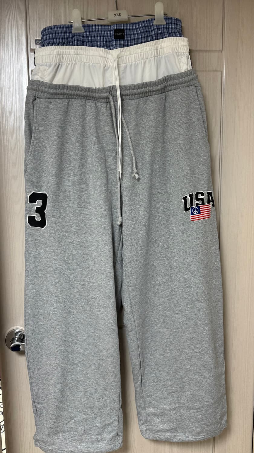 (4)프로젝트지알 레이어드 스웻팬츠 상품이미지1