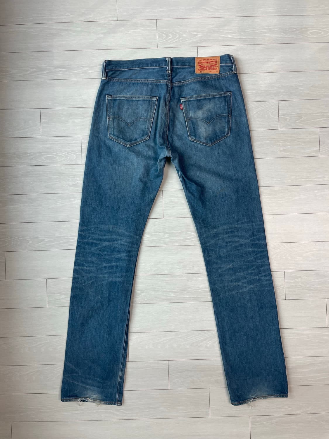 리바이스 501 데님 팬츠 (중청) 상품이미지2