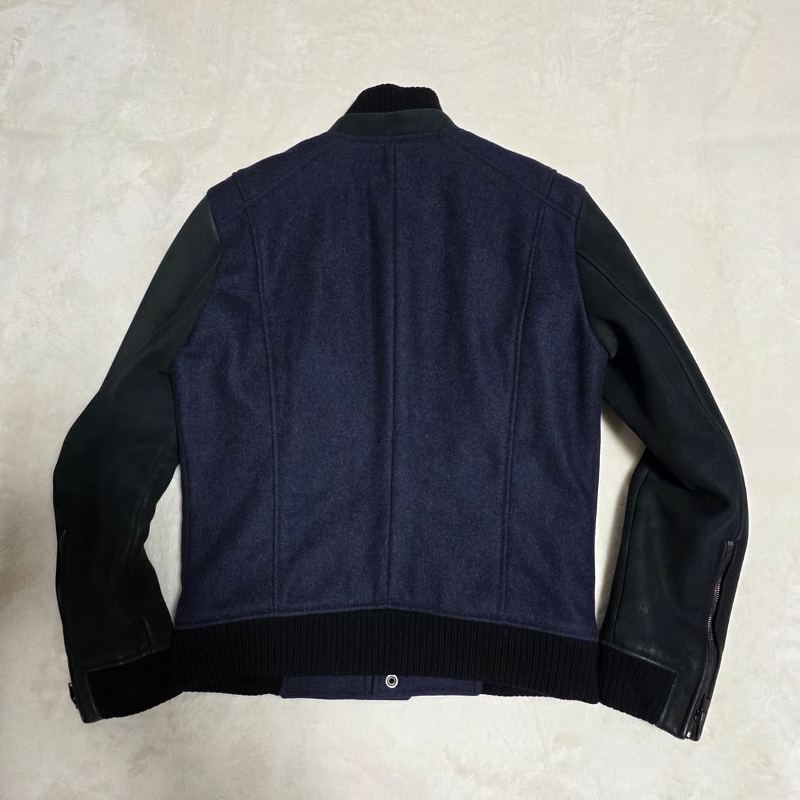 (105)타임 옴므 코트가죽 울 스타디움 점퍼  상품이미지3