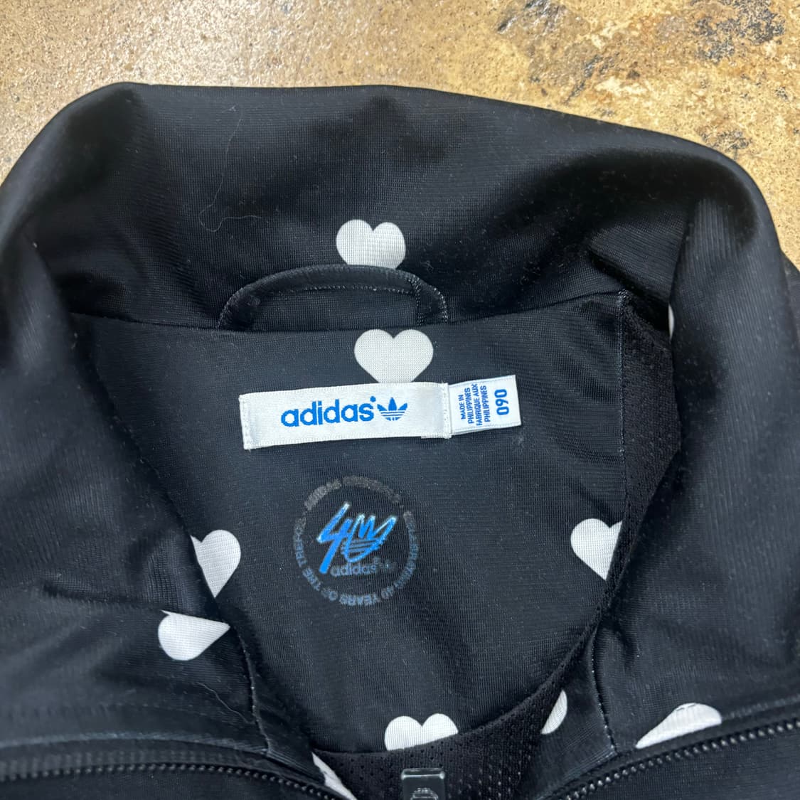 아디다스 블랙 하트 도트 땡땡이 트랙탑 져지 상품이미지5