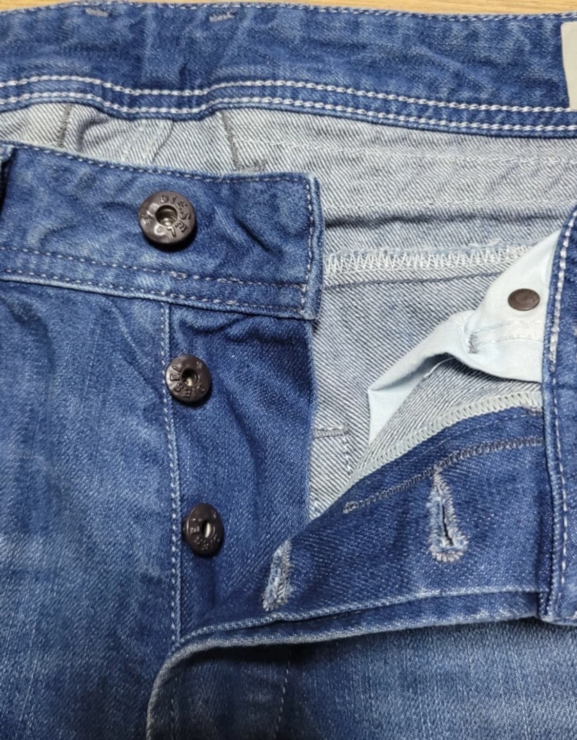 디젤 워싱 진청 바지
 상품이미지4