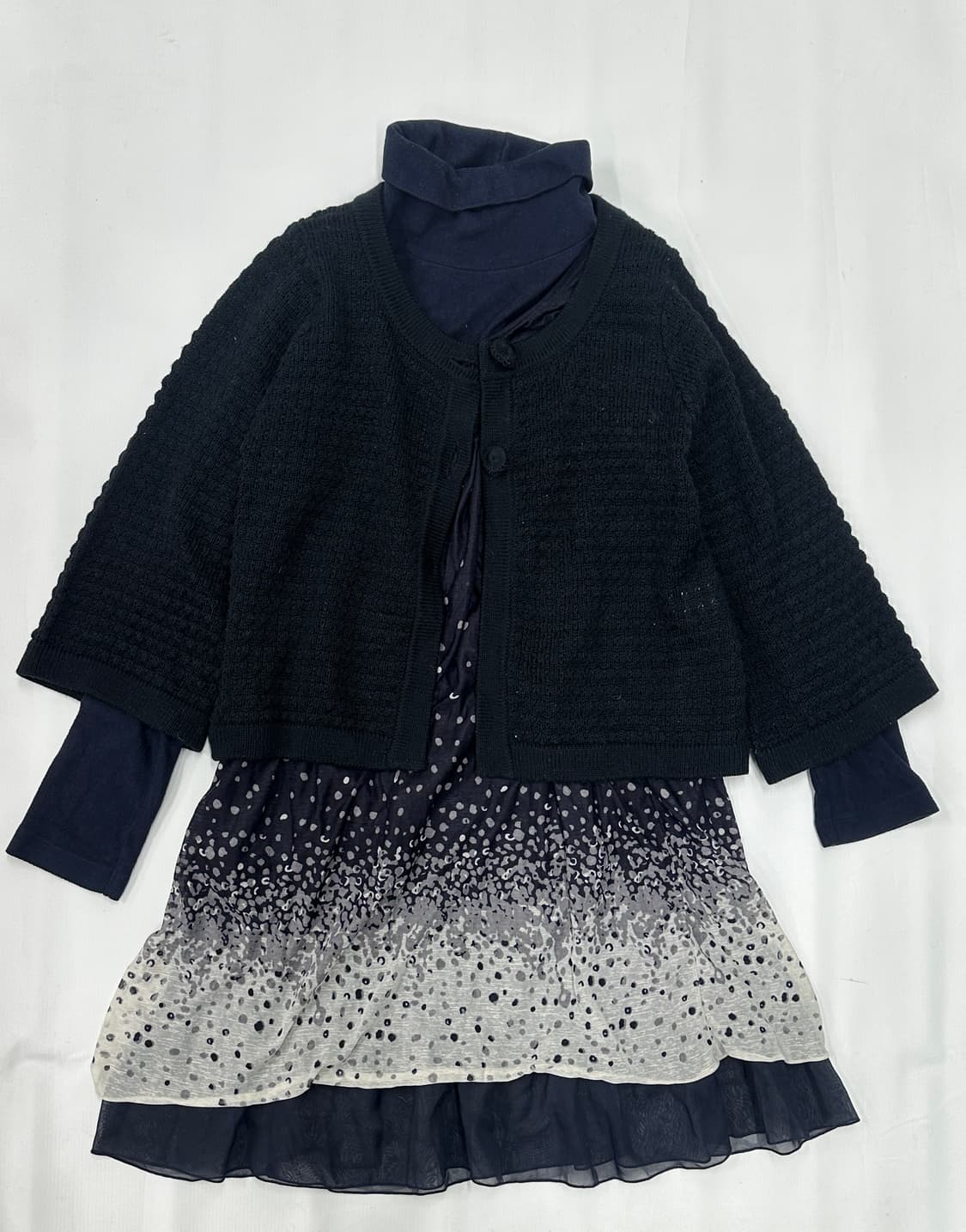 🫐하구미의 그라데이션 코디세트🫐가디건 레이어드 오리엔탈 사와코 그런지 상품이미지2