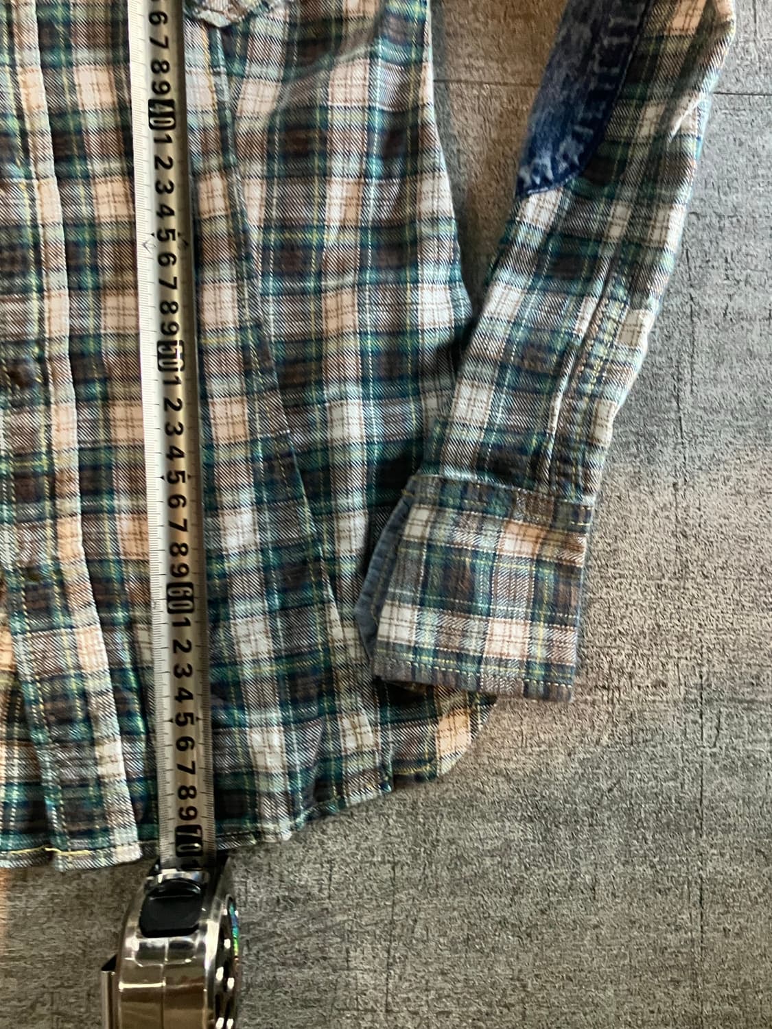 일본빈티지 Mandc 올드스쿨아메카지 웨스턴 체크셔츠 상품이미지3