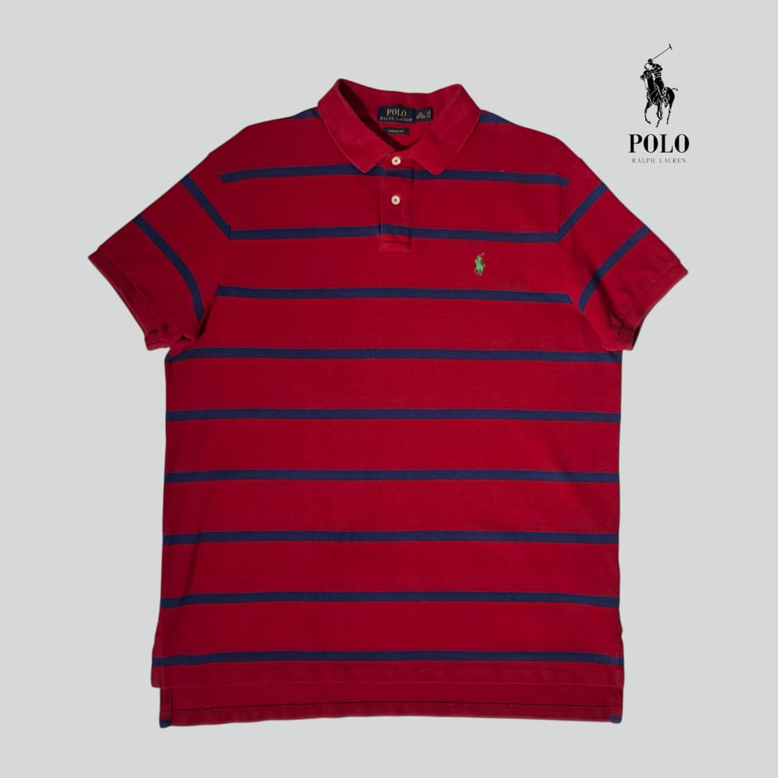 [XL]폴로 랄프로렌 커스텀핏 스트라이프 PK 티셔츠 상품이미지1
