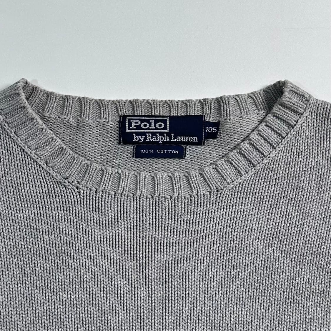 폴로 랄프로렌 그레이 코튼 니트 상품이미지4