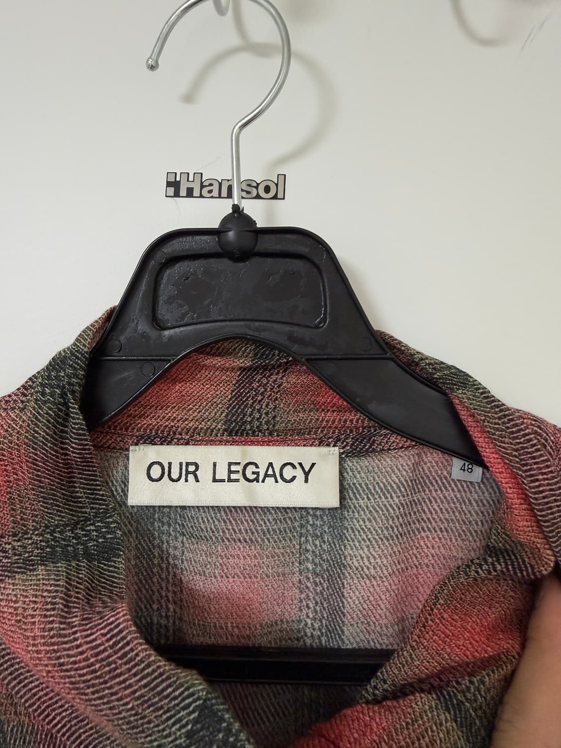 Our Legacy 보로우드 체크 집업셔츠 상품이미지2