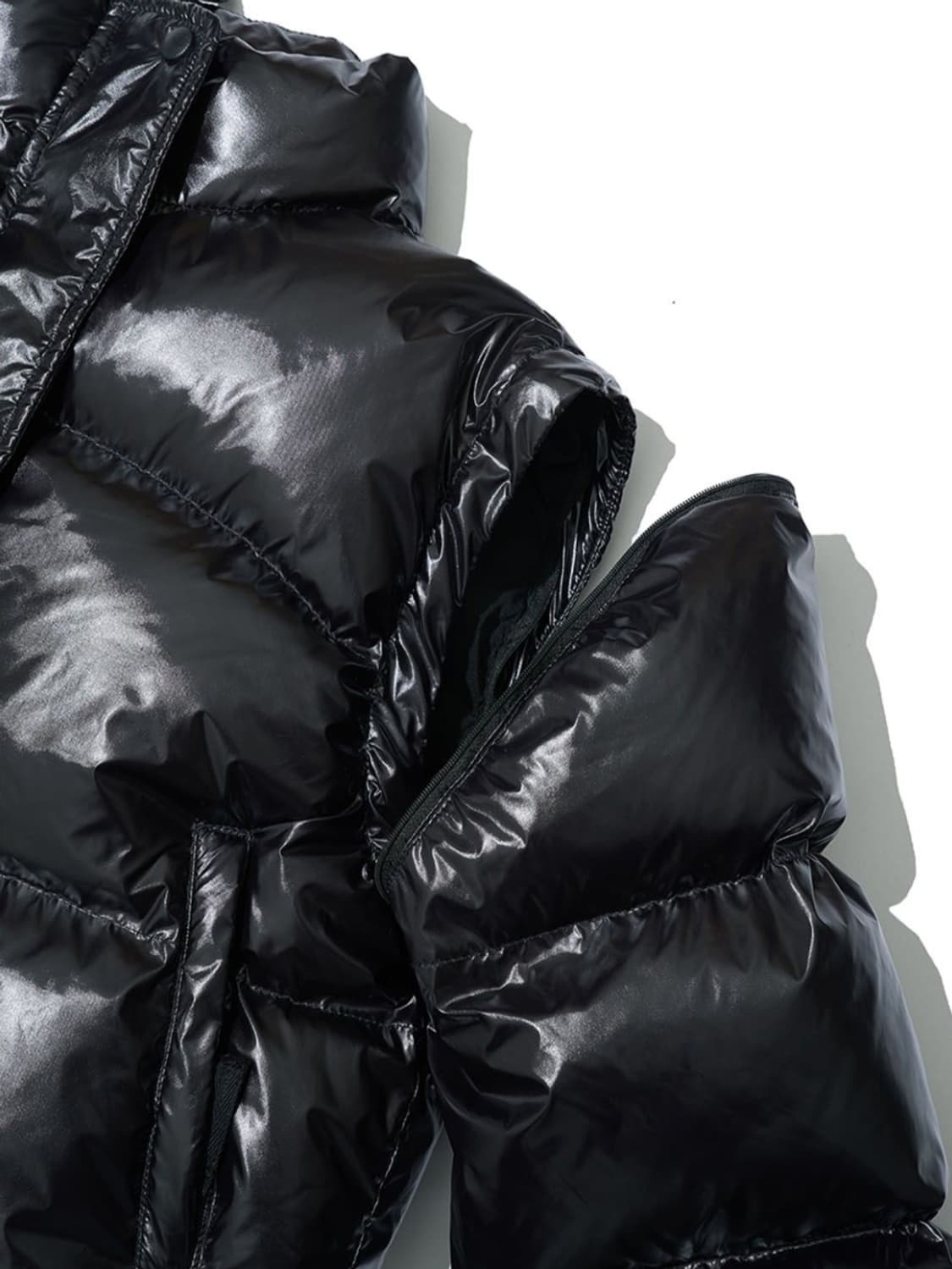 파르티멘토(PARTIMENTO) 투웨이 크롭 푸퍼 자켓 프리사이즈 새상품 상품이미지4