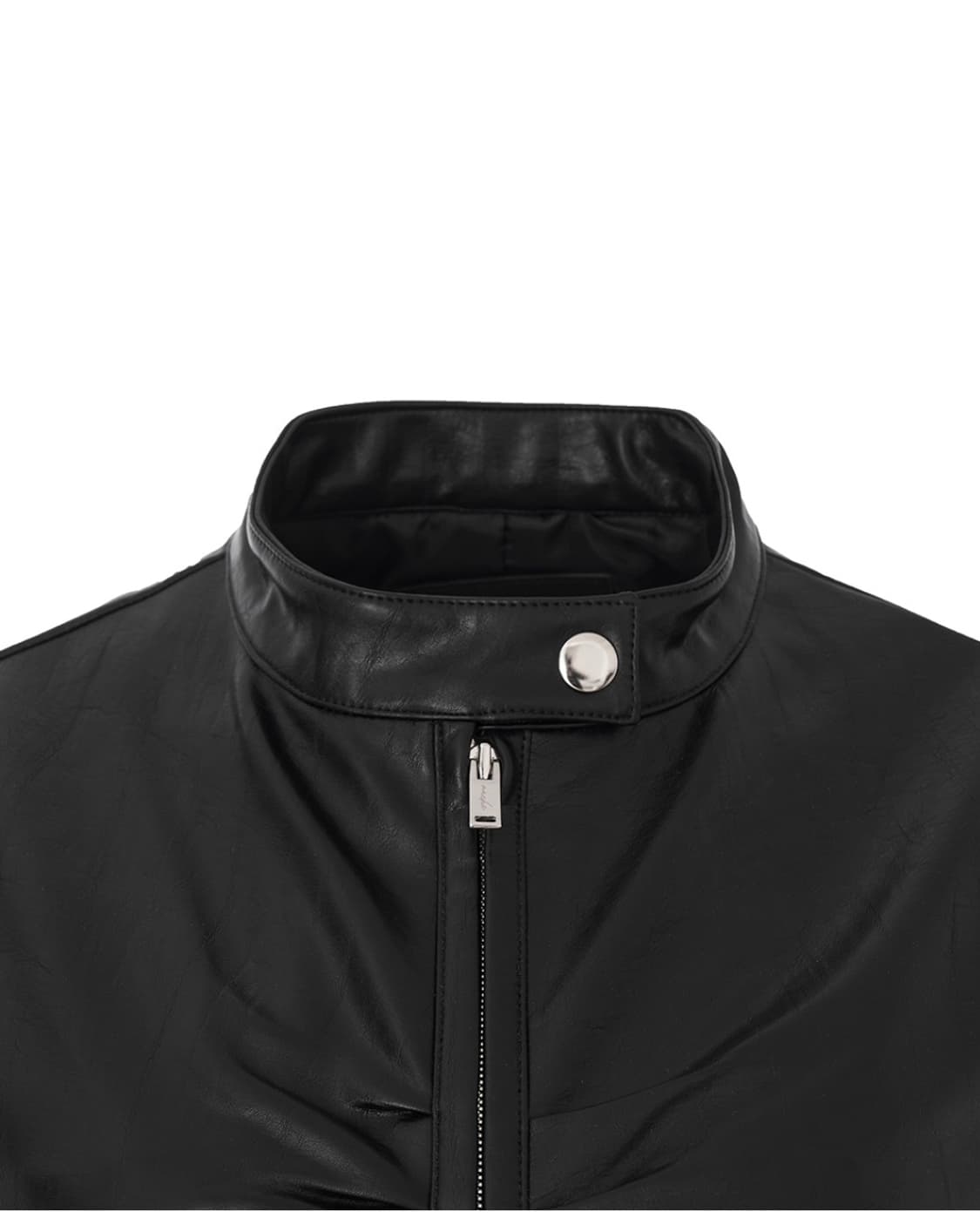 NACHE SHIRRING LEATHER JACKET 나체 셔링 레더자켓 상품이미지7