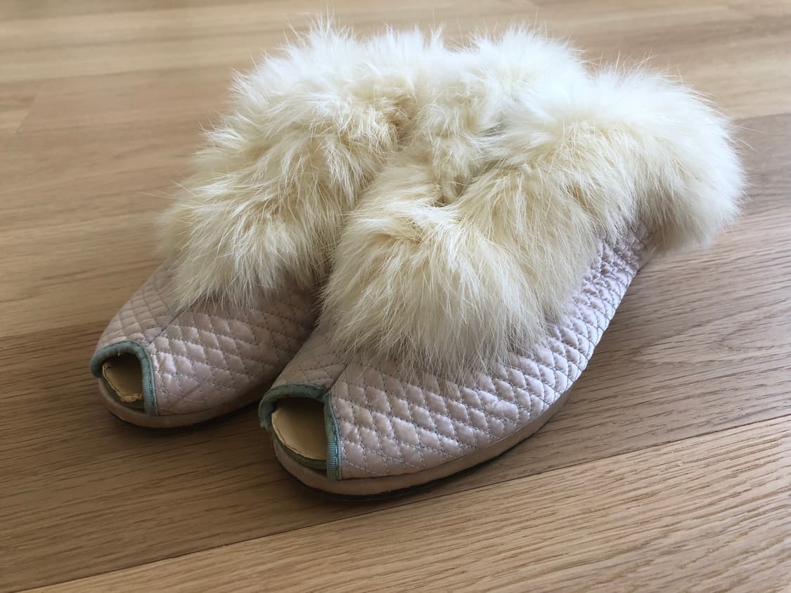 [직수입] 빈티지 1950s 퍼 룸슈즈 상품이미지5