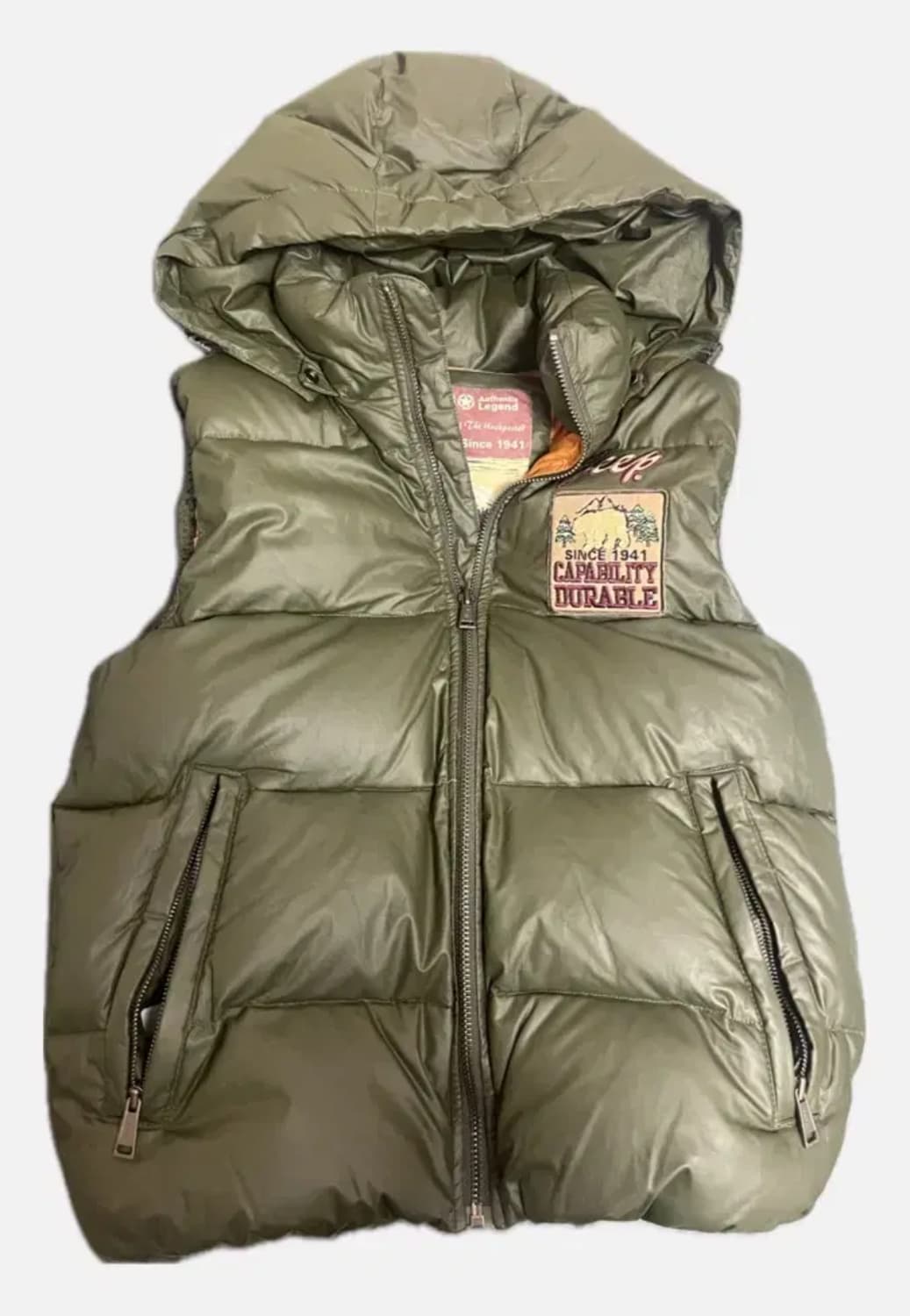 지프 패딩 조끼 상품이미지1