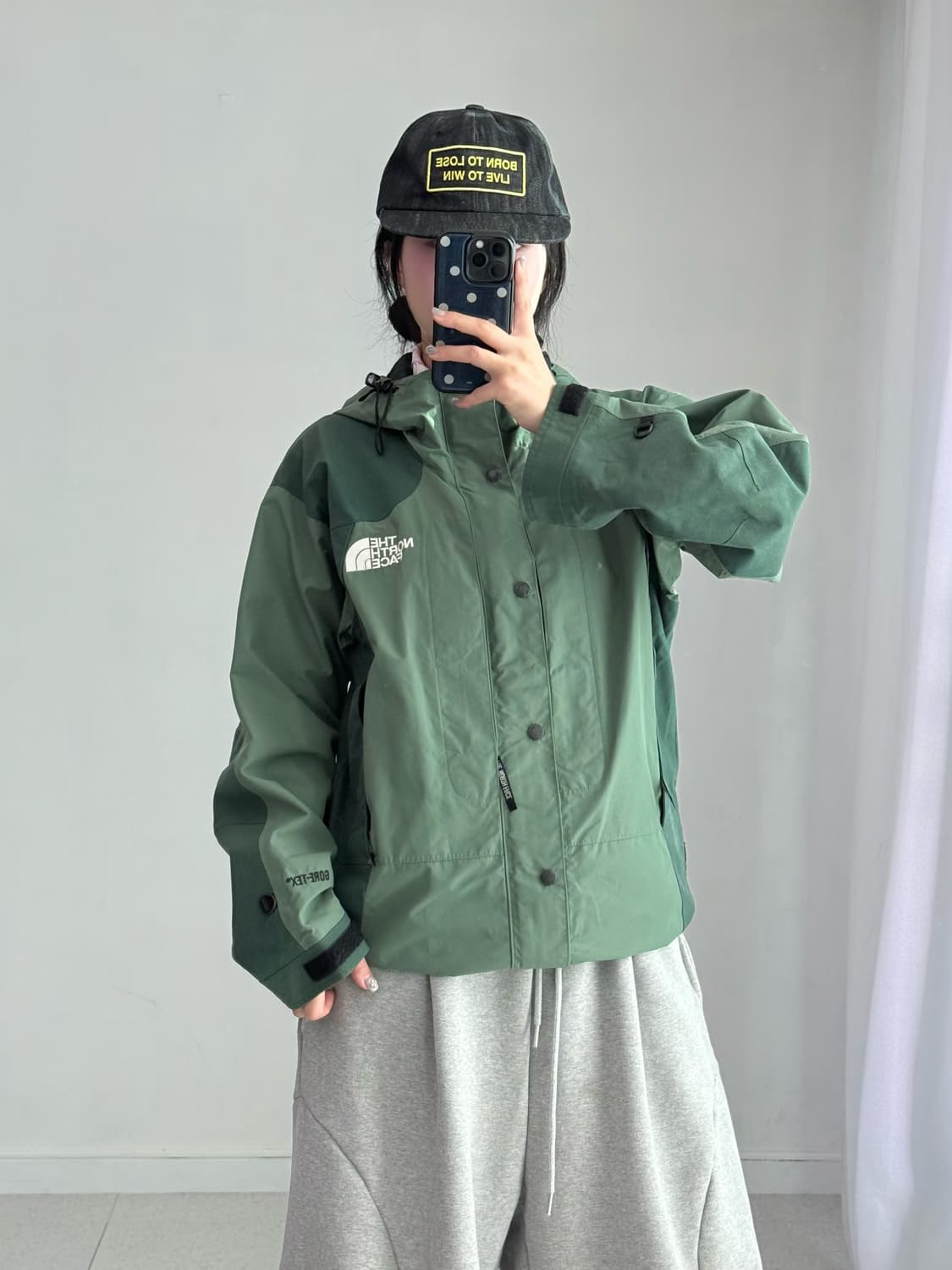 노스페이스 그린 바람막이 상품이미지1