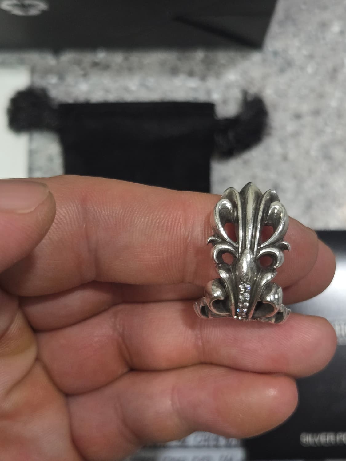 크롬하츠 더블 플로랄 풀파베 링 (정품) 상품이미지5