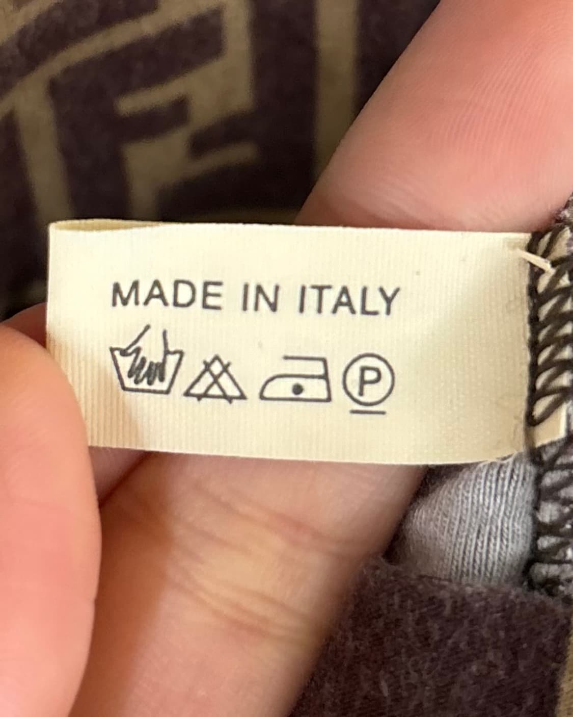 펜디 브라운 주카 패턴 코튼 하프 티셔츠 상품이미지8