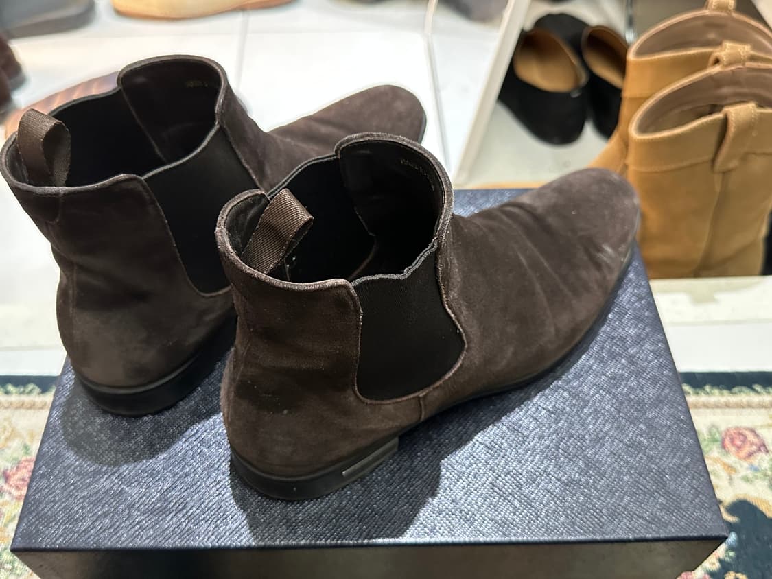 (Uk7, 260~265) 프라다 브라운 스웨이드 첼시부츠 상품이미지2