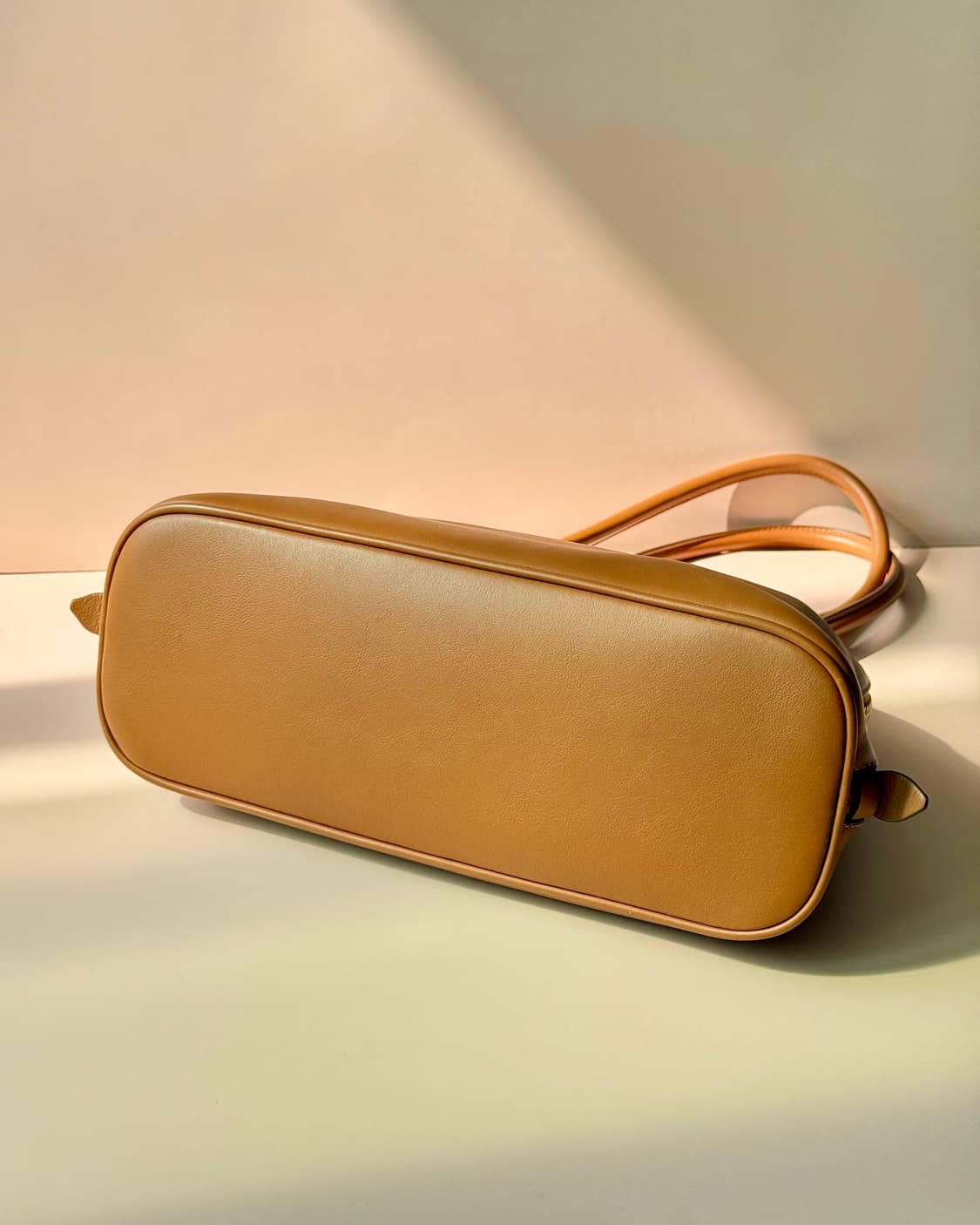 미우미우 레더 탑핸들백 꼬냑 (borsa a mano/5ba290) 상품이미지7