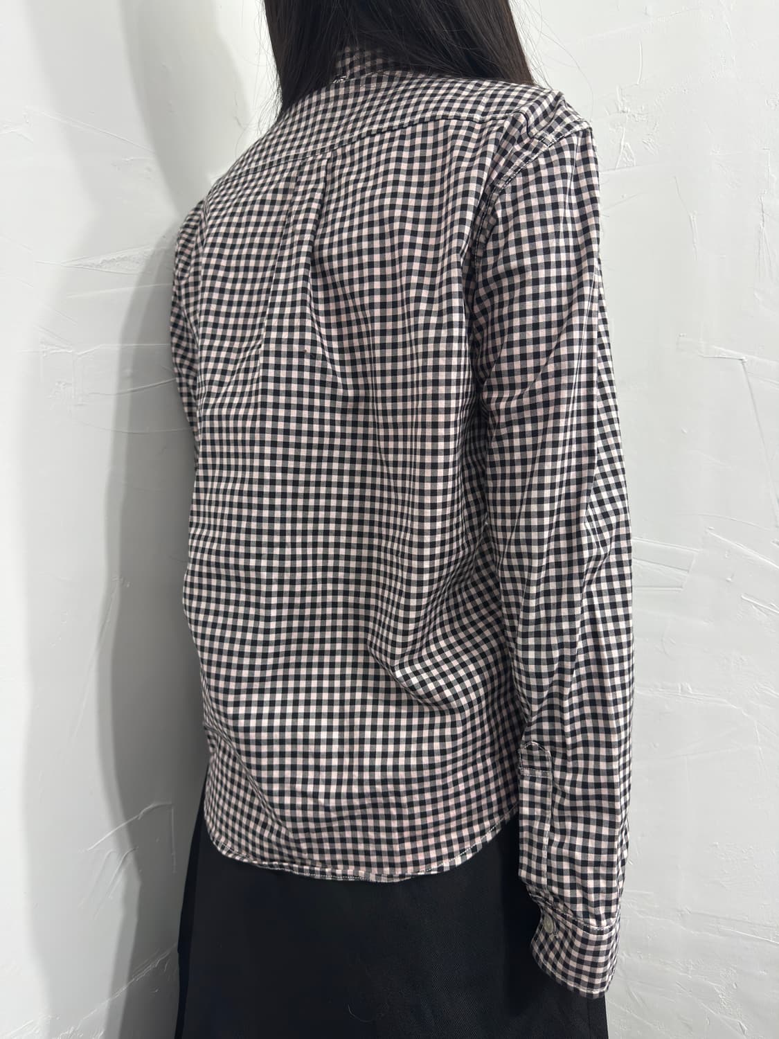 whiz pink check detail shirt 상품이미지4