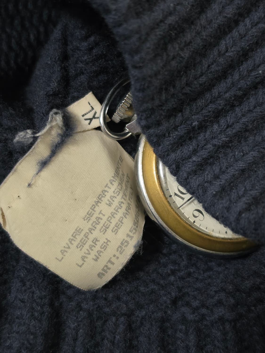 96AW 스톤 아일랜드 다크 네이비 울 가디건 상품이미지9