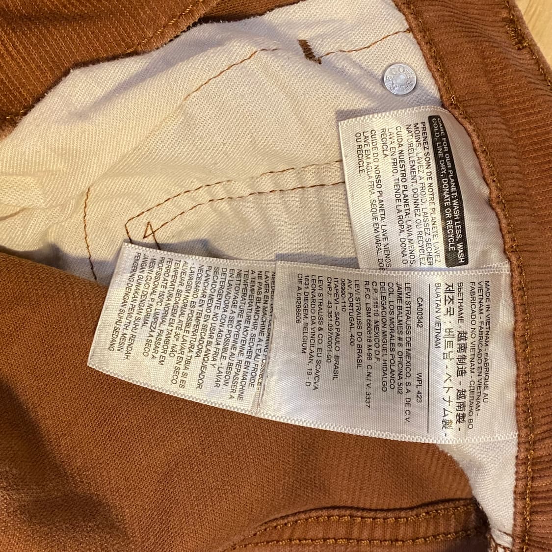 00s 미국 빈티지 리바이스 511 코듀로이 팬츠 골덴바지 상품이미지8