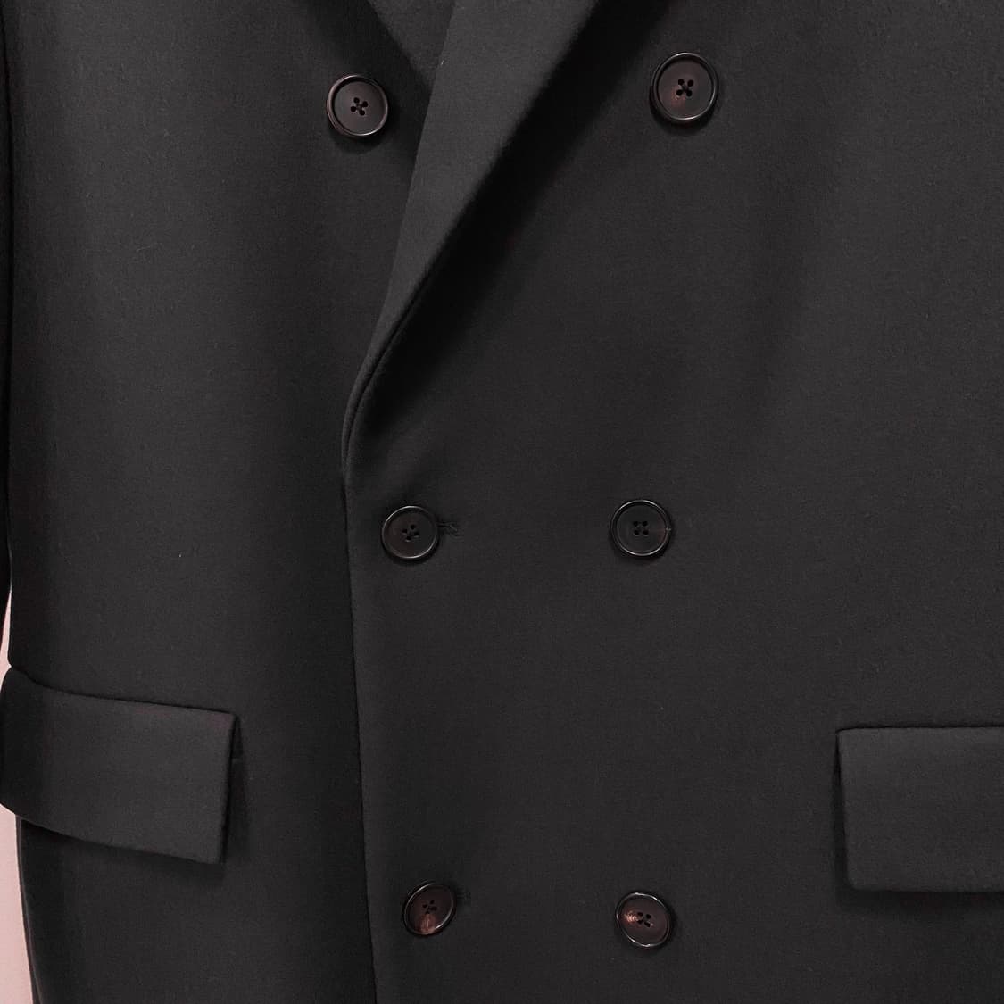 질스튜어트 뉴욕 울 캐시미어 더블 코트 챠콜그레이 상품이미지4