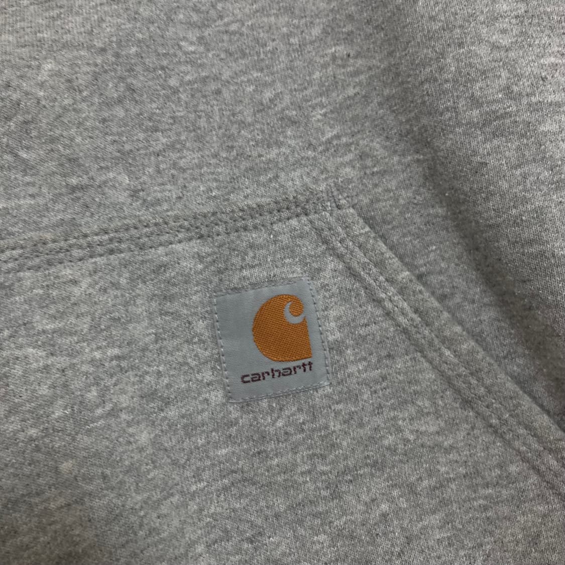 칼하트 박스 로고 그레이 후드티 상품이미지2