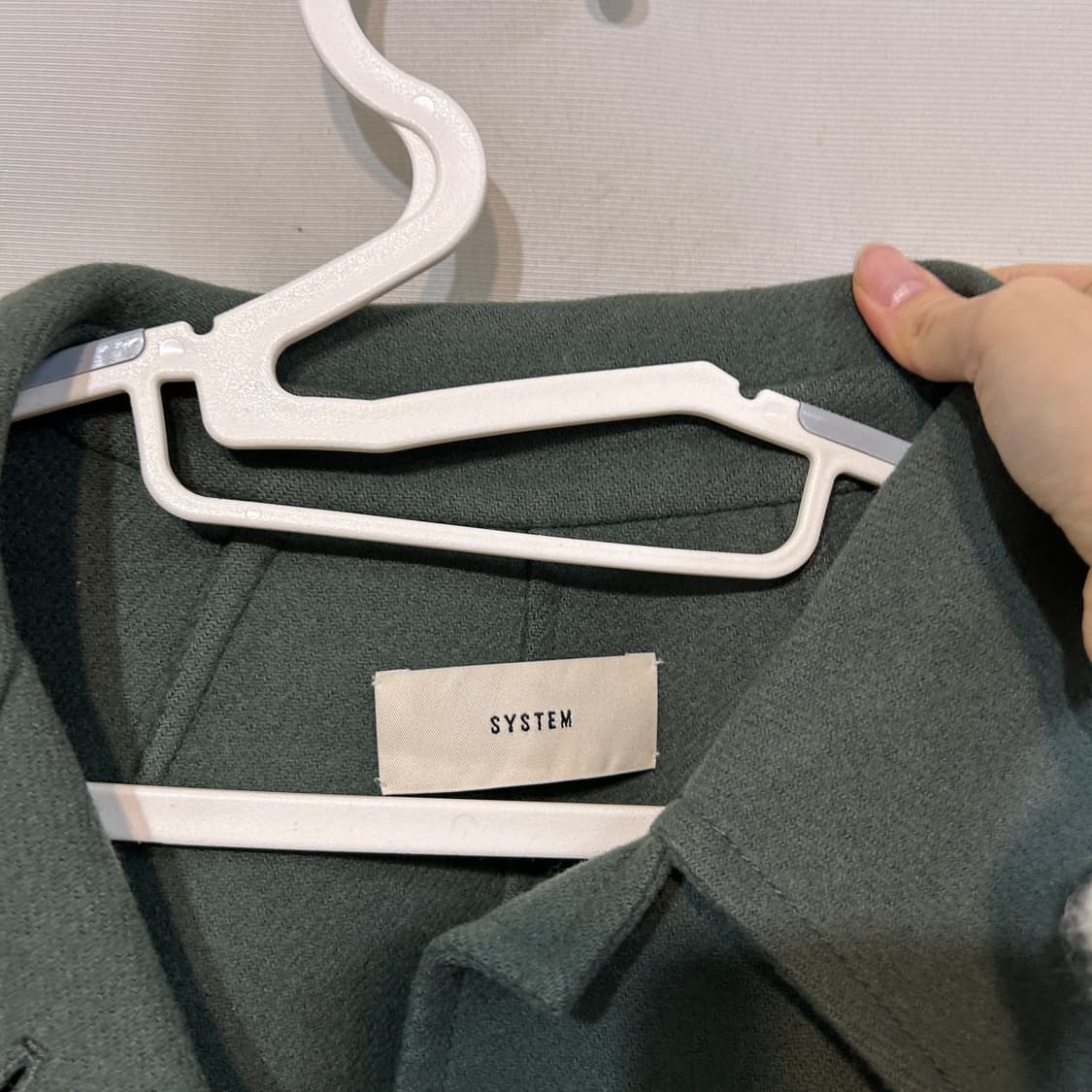 한섬 시스템 캐시미어혼방 핸드메이드 코트 55 상품이미지2