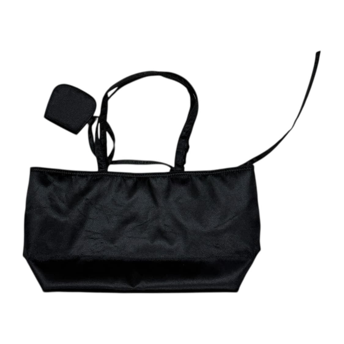 MMLG 우먼 사틴 숄더백 가방 블랙 상품이미지4