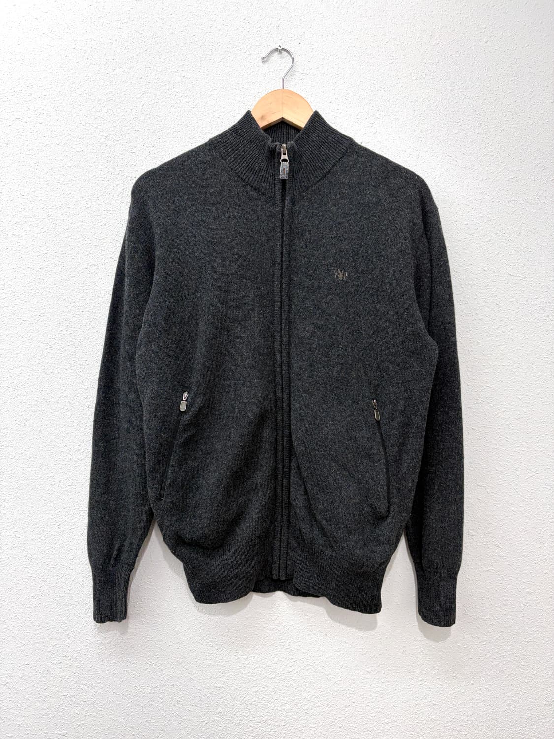 Playboy 울 니트 집업 자켓 상품이미지1