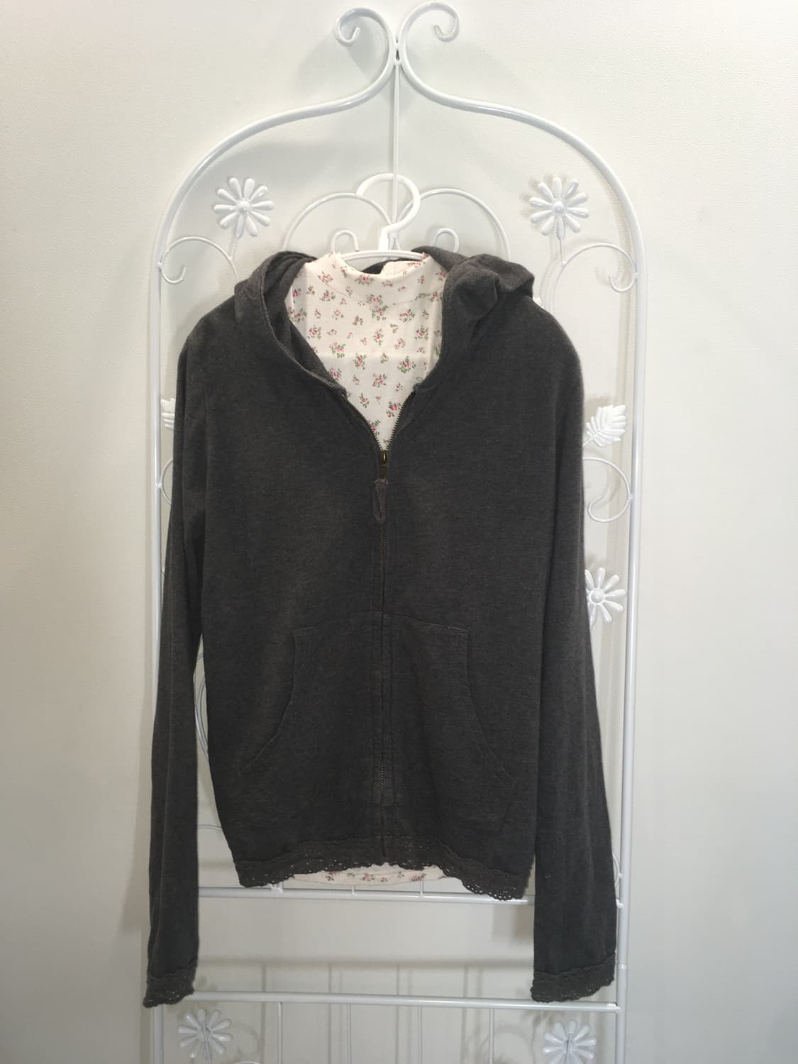 Jpn vintage charcoal hood zipup 상품이미지5