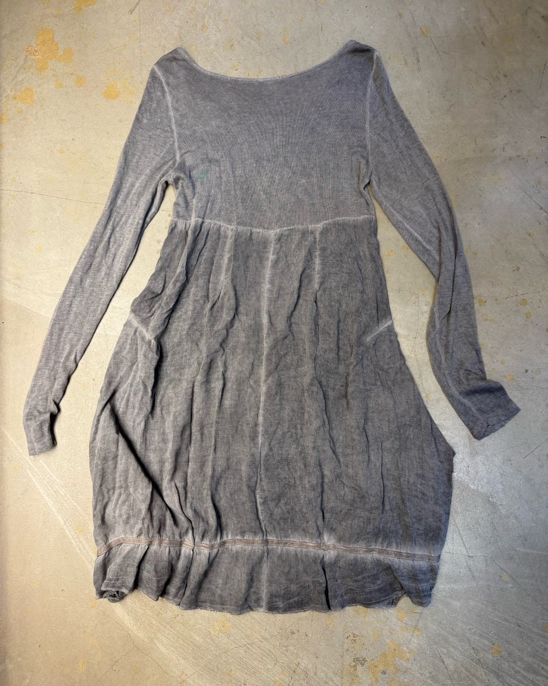 Vintage Grunge Asymmetrical Gray Dress 상품이미지3