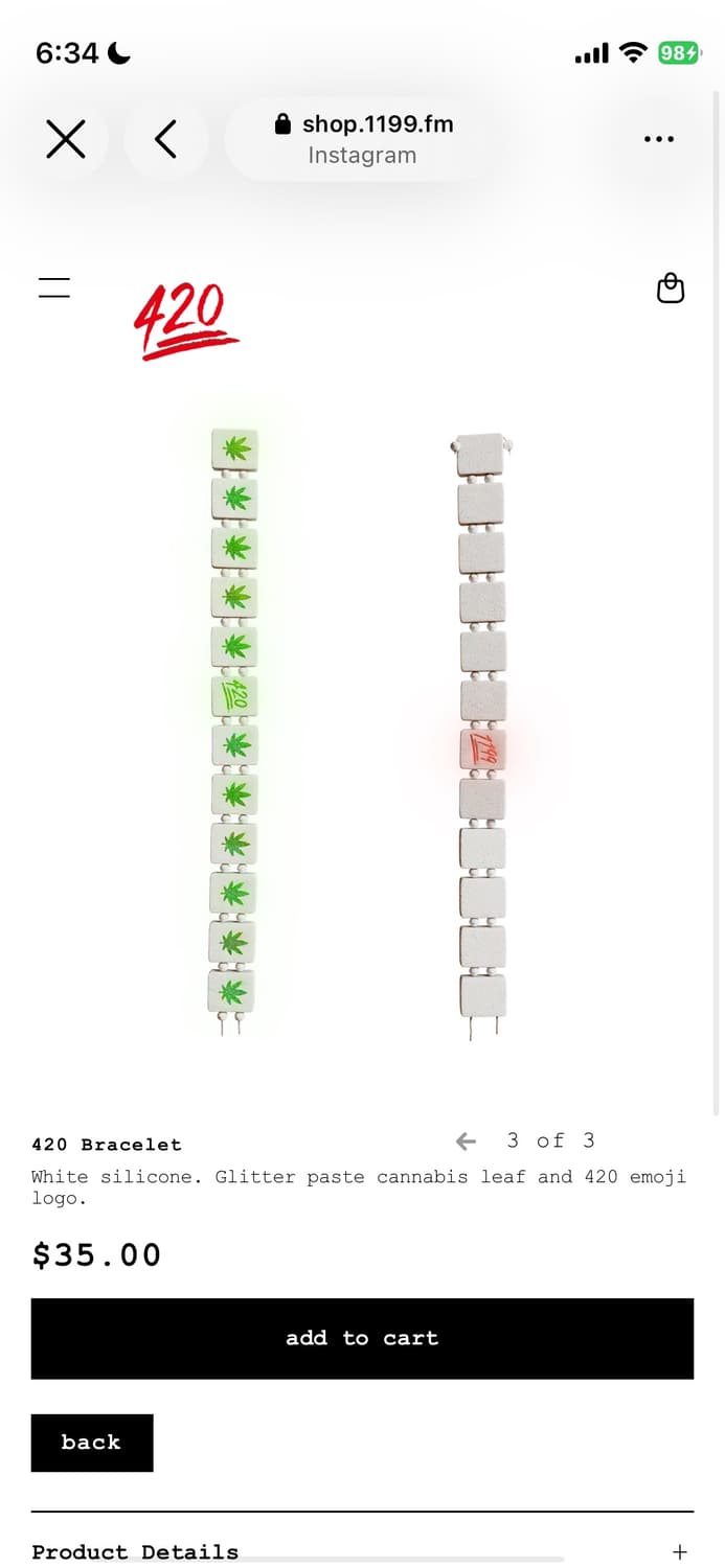 1199bazo 420 bracelet 상품이미지3