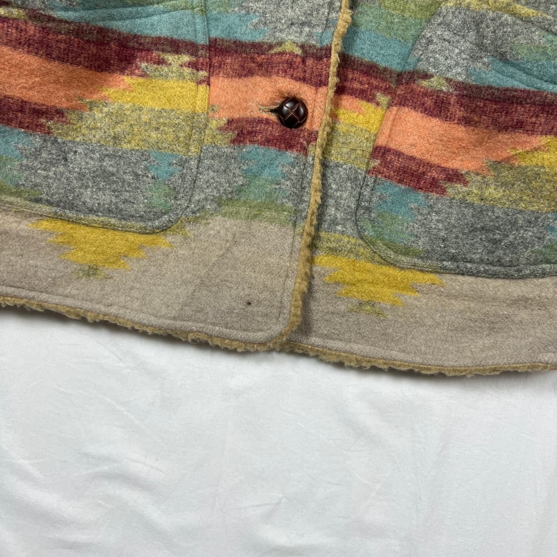 빈티지 나바호 패턴 털 자켓 상품이미지5